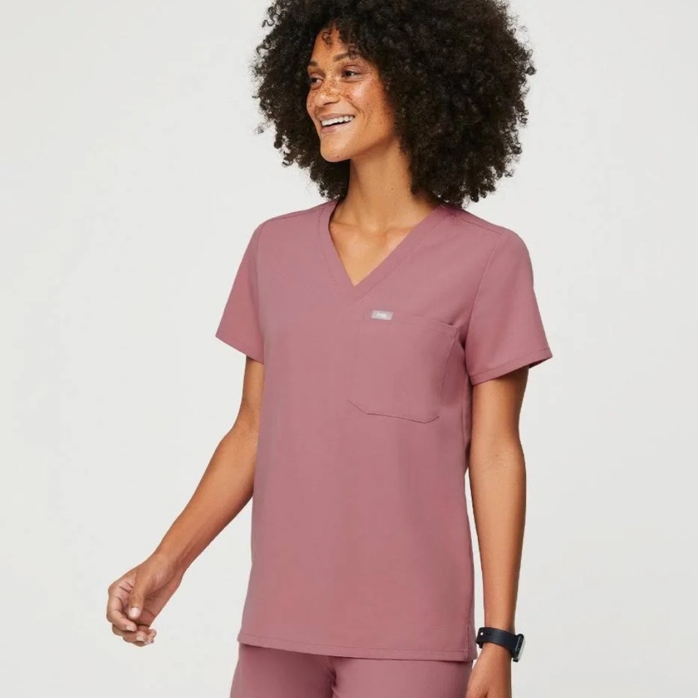 Figs Mauve Catarina Top